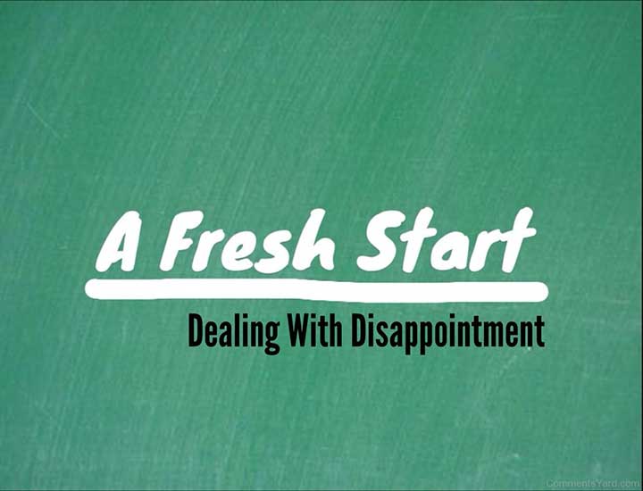 dealing with disappointment overcome manage