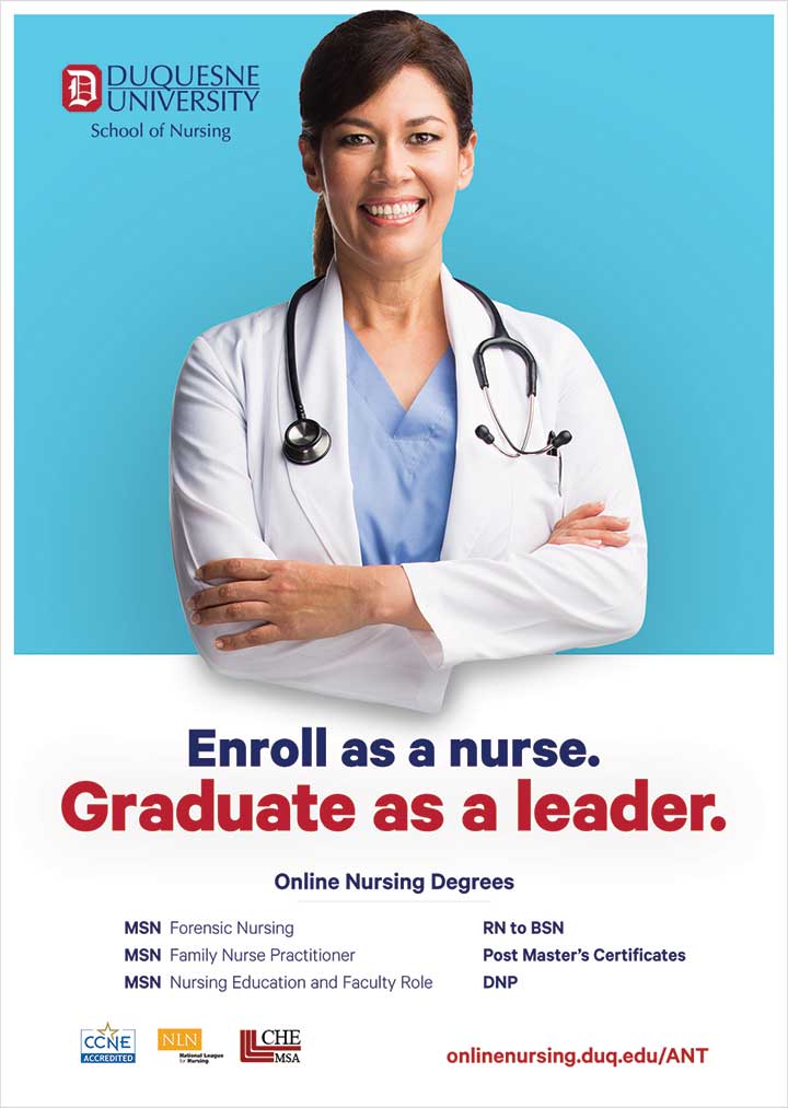 edu duquesne enroll nurse graduate leader