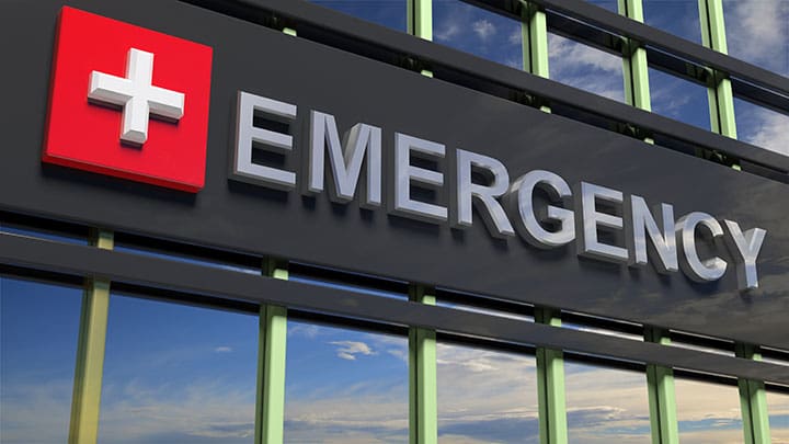 medical care emergency department