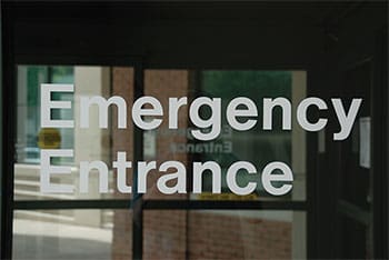 unsafe ground emergency entrance