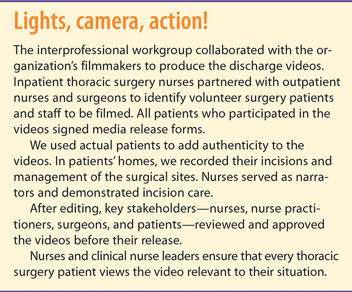 improving patient satisfaction discharge videos lights camera action