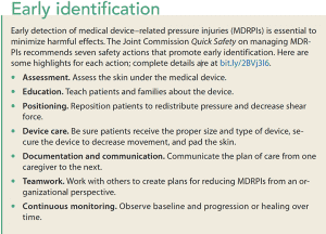 Evidence-based practice: Medical device–related pressure injury prevention