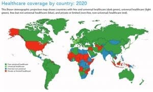 Healthcare coverage by country