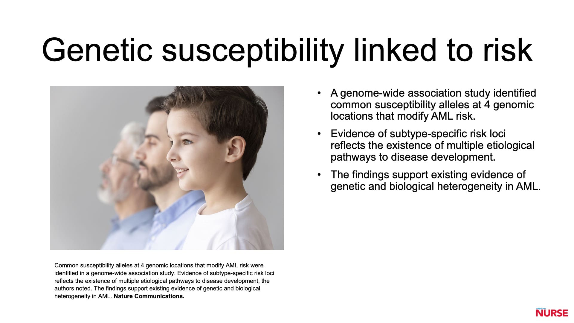 genetic susceptibility linked to risk