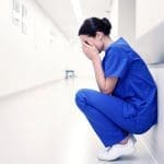 nurse in distress