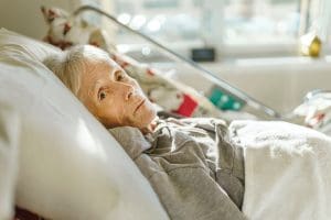 Elderly Senior In a Hospital Bed
